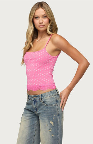 Lyle Lace Polka Dot Top image number 2