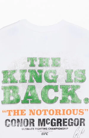 Conor McGregor King is Back Oversized T-Shirt image number 7