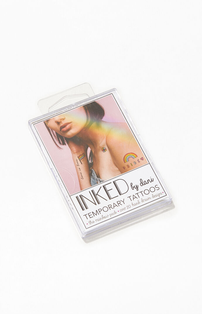 Rainbow Temporary Tattoo Pack