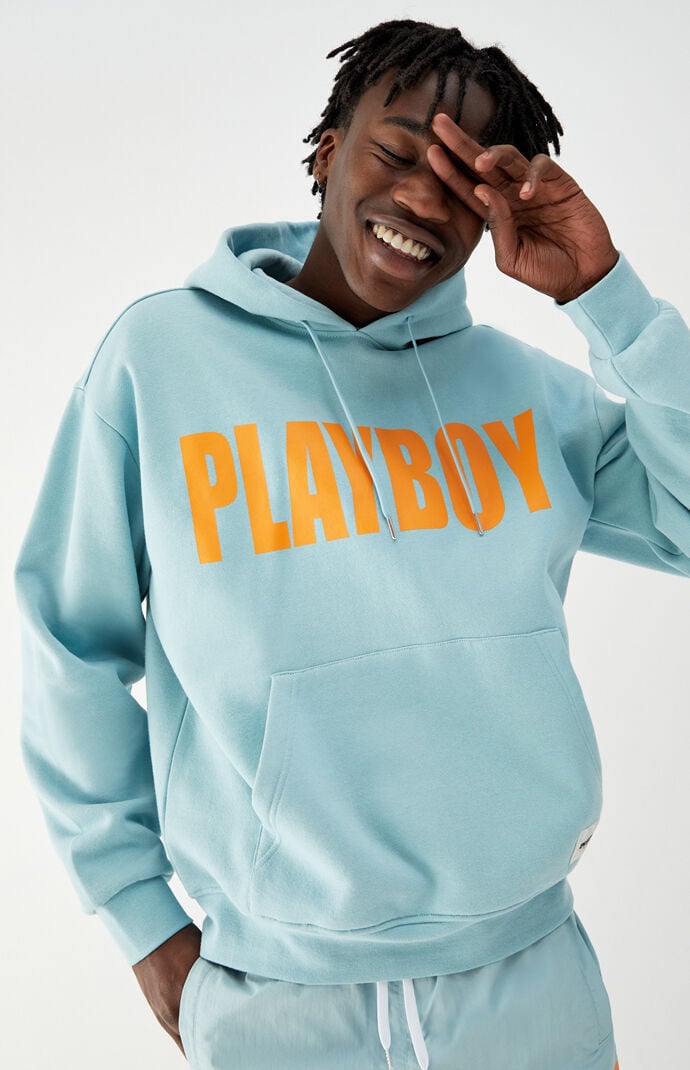 teal playboy hoodie