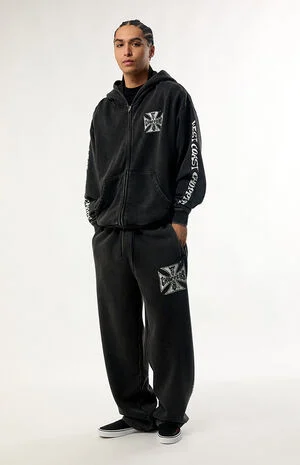 Rebel Mark Wide Leg Sweatpants image number 1