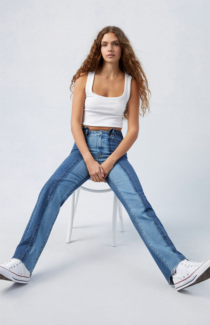 Two tone jeans store 90s