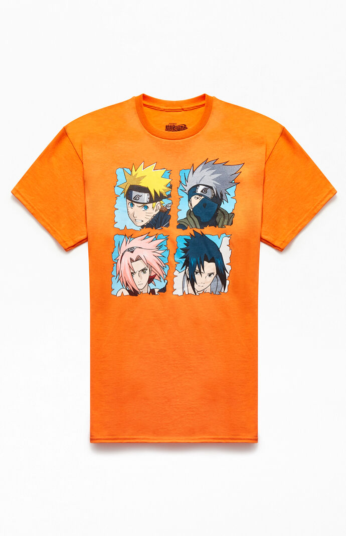 Naruto Four Heads T-Shirt at PacSun.com