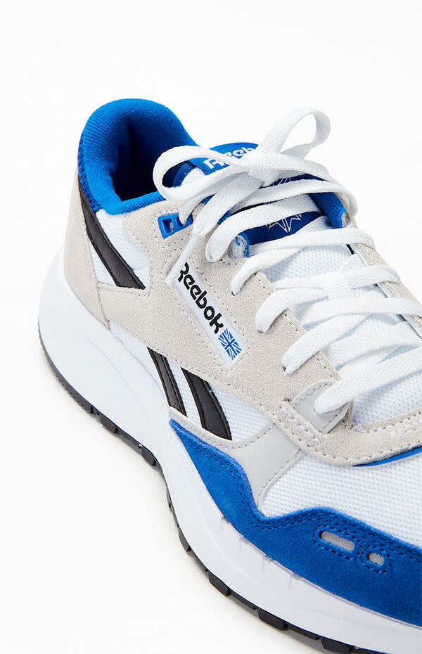 Reebok Basquiat‎ x Classic 2013 Blue White Leather Sneakers Men\'s Size 9 REEBOK SHAQ ATTAQ  main image 4
