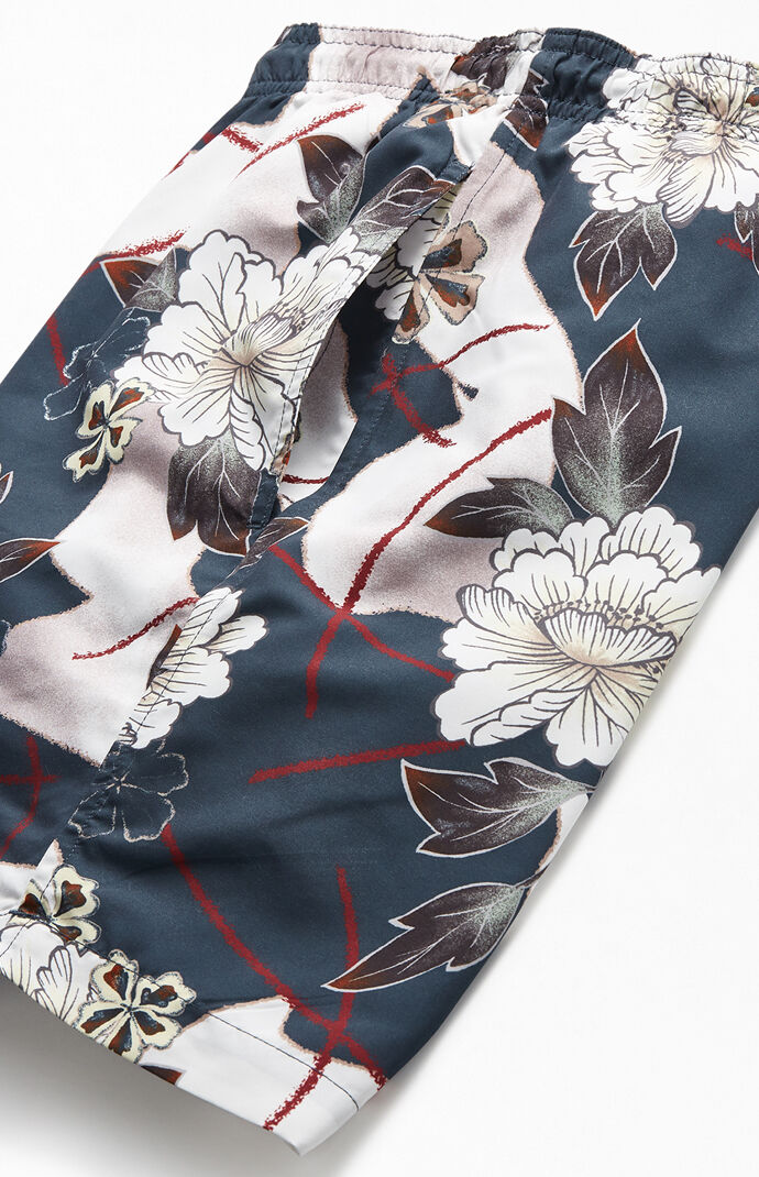 Floral 17" Swim Trunks