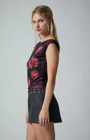 Cora Mesh Print Tank Top image number 4