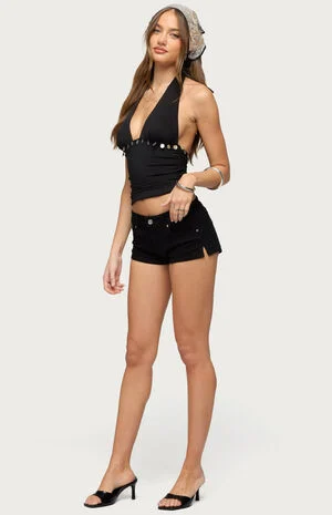 Ronya Iridescent Halter Top image number 4
