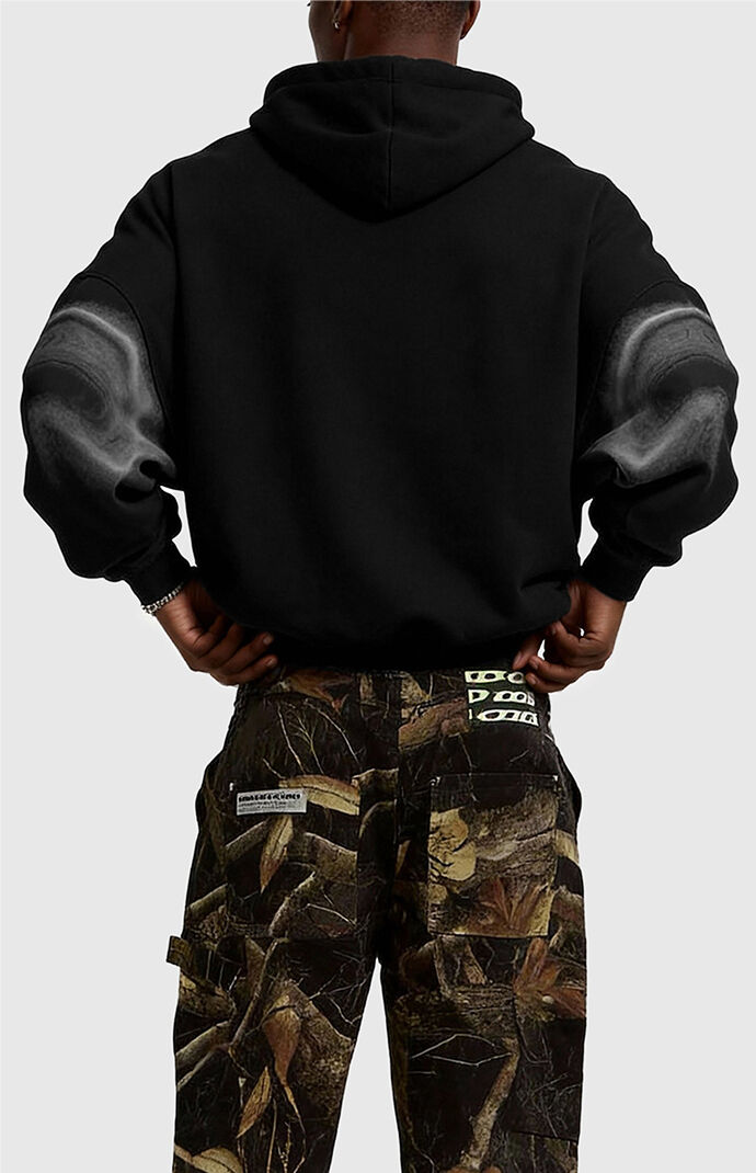 Aelfric Eden Thermal Blurred Image Oversized Hoodie