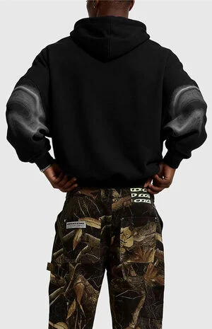 Thermal Blurred Image Oversized Hoodie image number 3