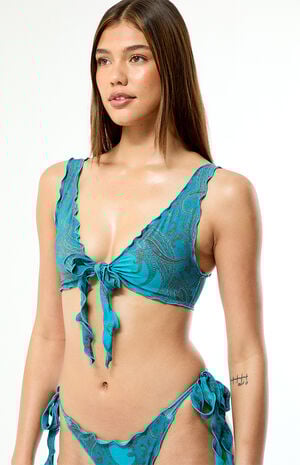 Paisley Yara Ruffle Bralette Bikini Top image number 3