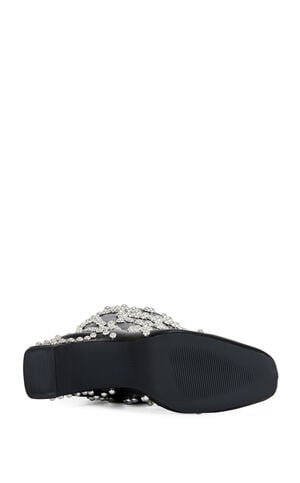 Women's Wells Black Studded Heeled Faux Leather Boots image number 4