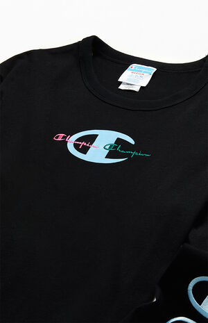Double Script Long Sleeve T-Shirt Double Script Long Sleeve T-Shirt image number null