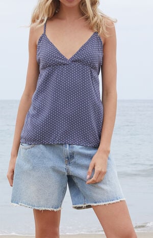 Navy Polka Dot Edith Tank Top image number 1