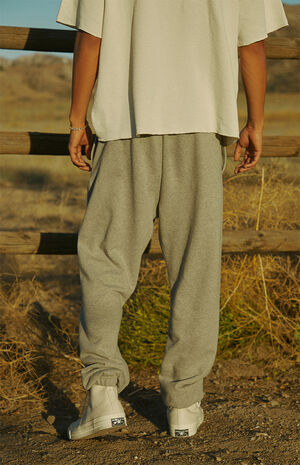 Eco Heather Oatmeal Phys. Ed. Sweatpants image number 4
