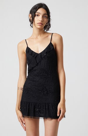 Yareli Beaded Mini Dress image number 2