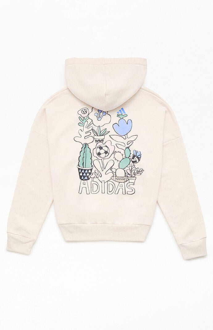 adidas Kids Oatmeal Puff Graphics Hoodie