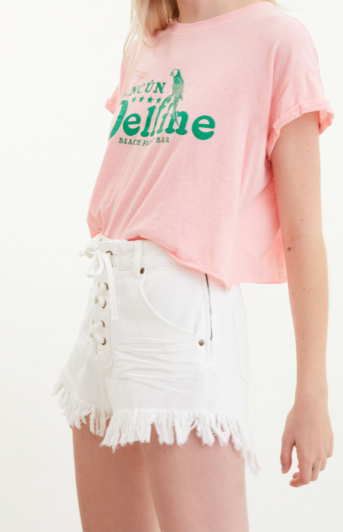 Far Away Lace-Up Shorts