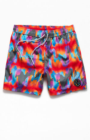 Volcanic Eruption 17" Swim Trunks image number 1