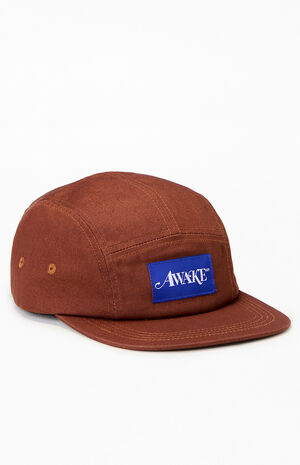 Brown Classic Logo 5 Panel Hat image number 1