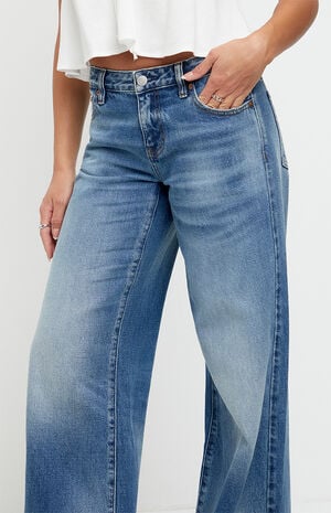 Casey Low Rise Baggy Jeans Medium Indigo image number 5