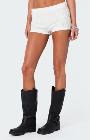 Phoebe Textured Knit Shorts image number 4