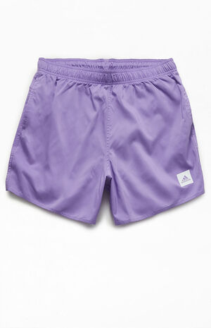 Purple Short Length 16" Swim Trunks image number 1