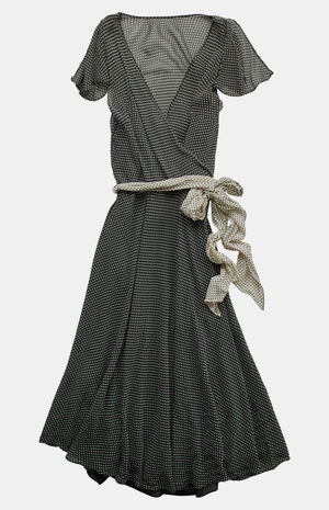 2000s Polka Dot Layered Midi Dress image number 1