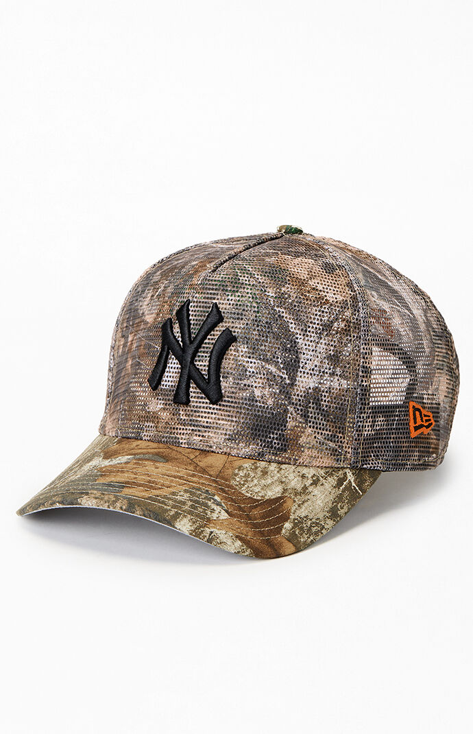 New Era NY Yankees Camo 9FORTY Trucker Hat | PacSun