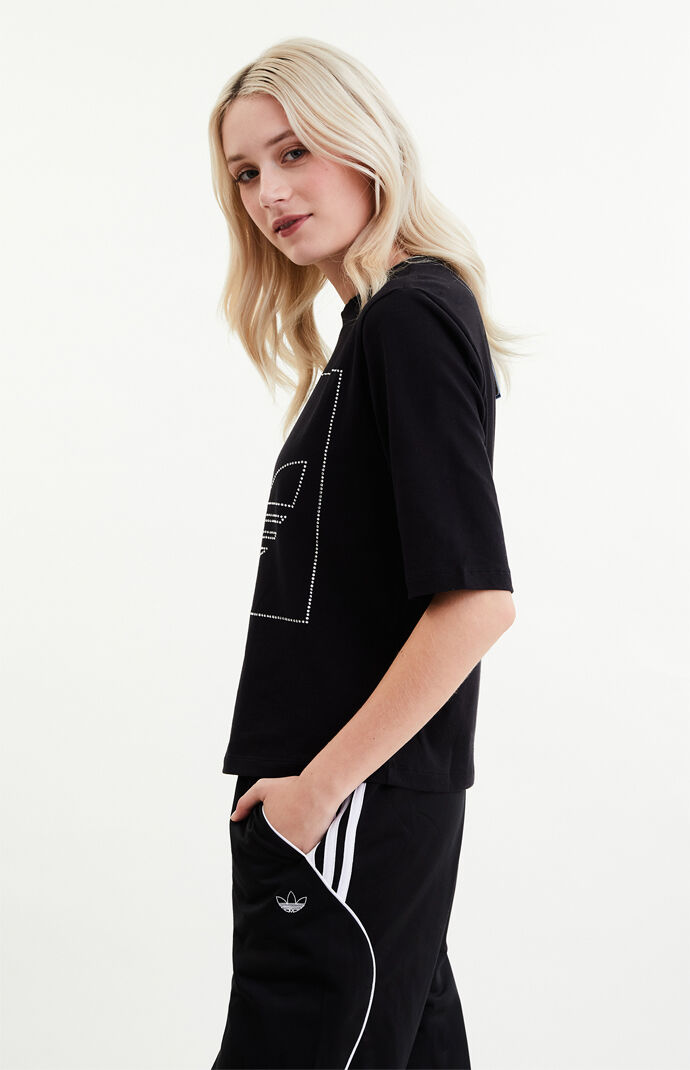 Black Rhinestone T-Shirt