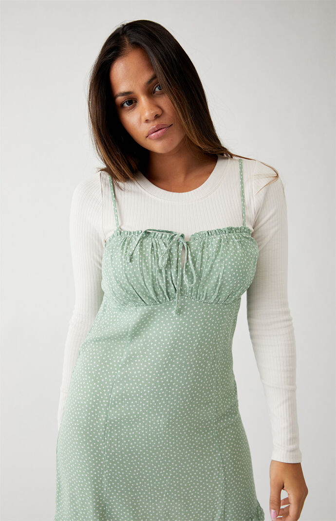Ruffle Hem Shift Dress