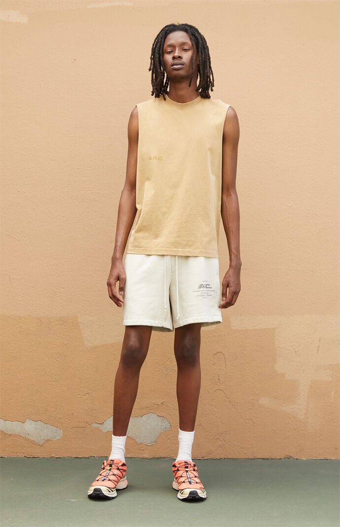 A.R.C. Cream Fleece Sweat Shorts | PacSun