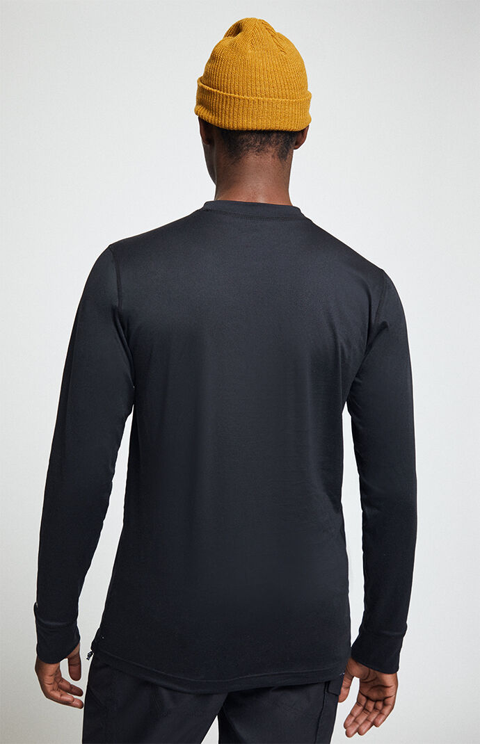 Black Midweight Merino Base Layer Crew