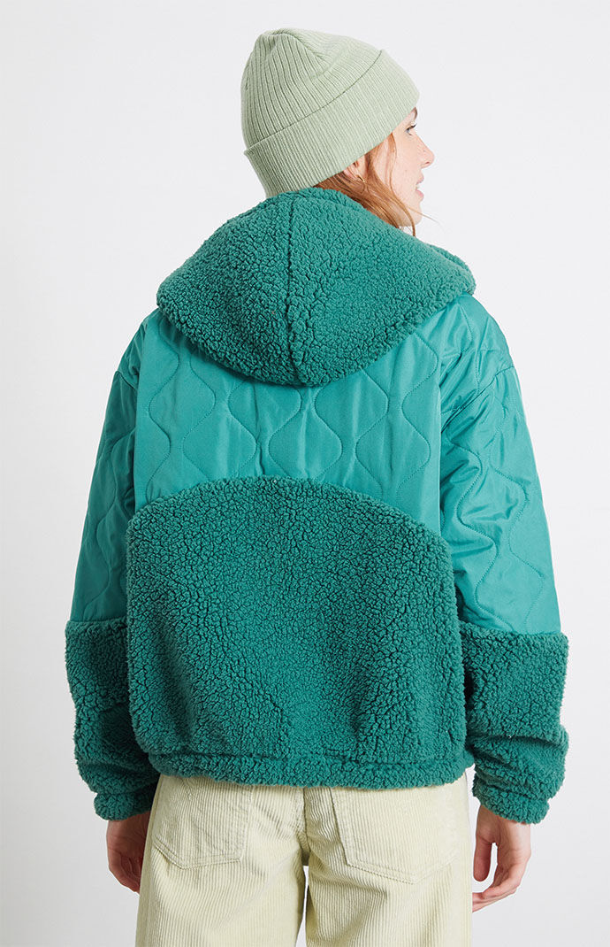 PacSun Quilted Sherpa Hoodie PacSun