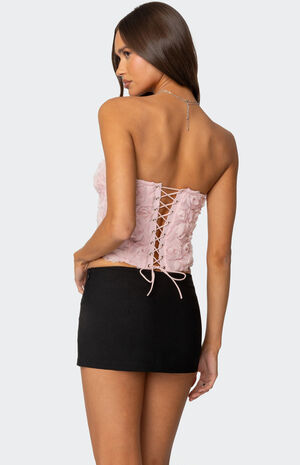 Rosee Textured Floral Corset image number 5