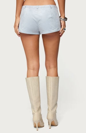 Sloane Faux Suede Micro Shorts image number 3