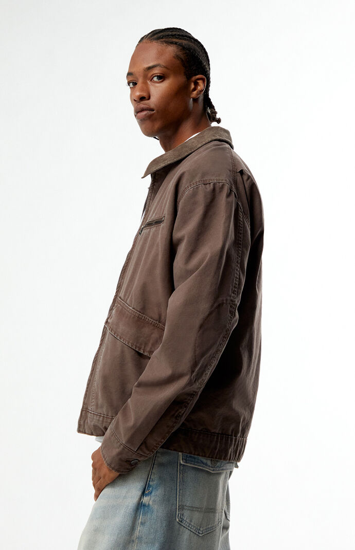 Timberland Brown Washed Canvas Jacket | Pacsun