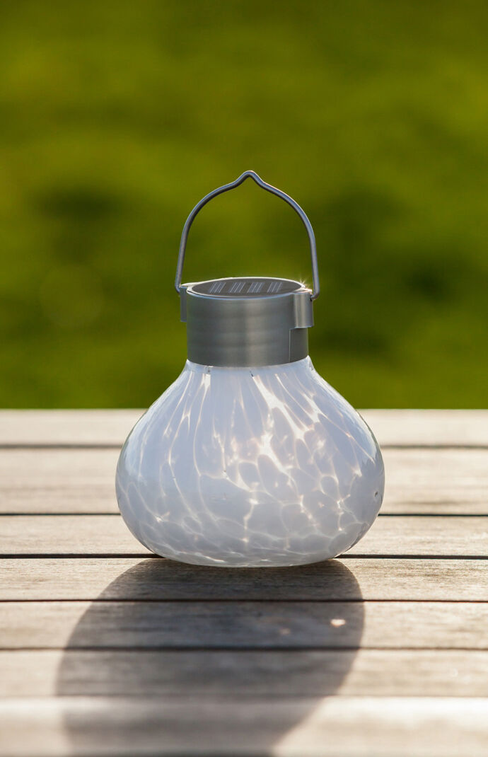 White Solar Tea Lantern
