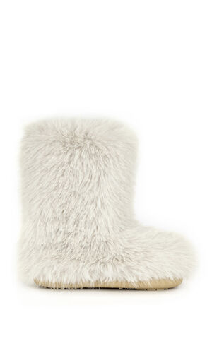 Women's Dipa Ivory Faux Fur Booties image number 1