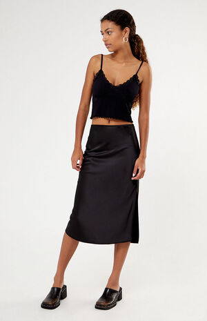 Seamless Lace Trim Bustier Top image number 1