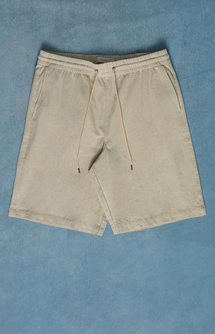 Pacsun Cream Linen Shorts