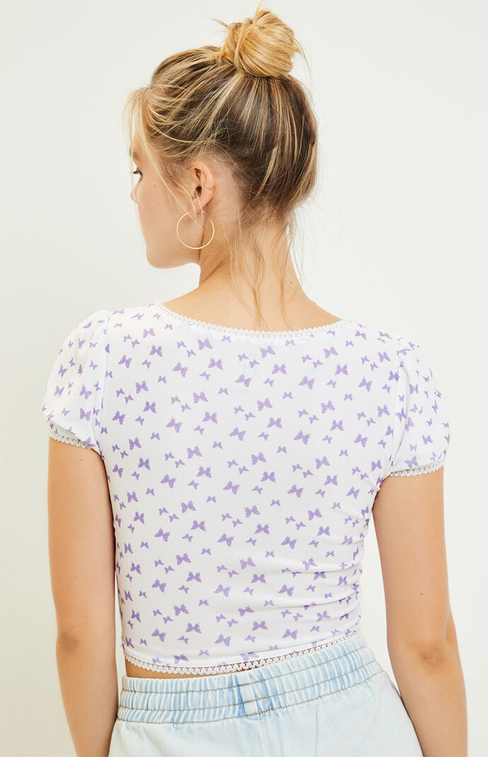 Mesh Bow T-Shirt