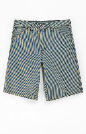 Striped 568 Loose Fit Denim Carpenter Shorts