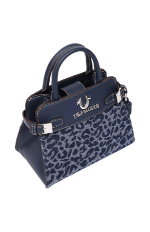 Beckham Leopard Jean Belted Tote Bag image number 5