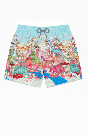 Dino Takeover 4.5" Swim Trunks image number 1