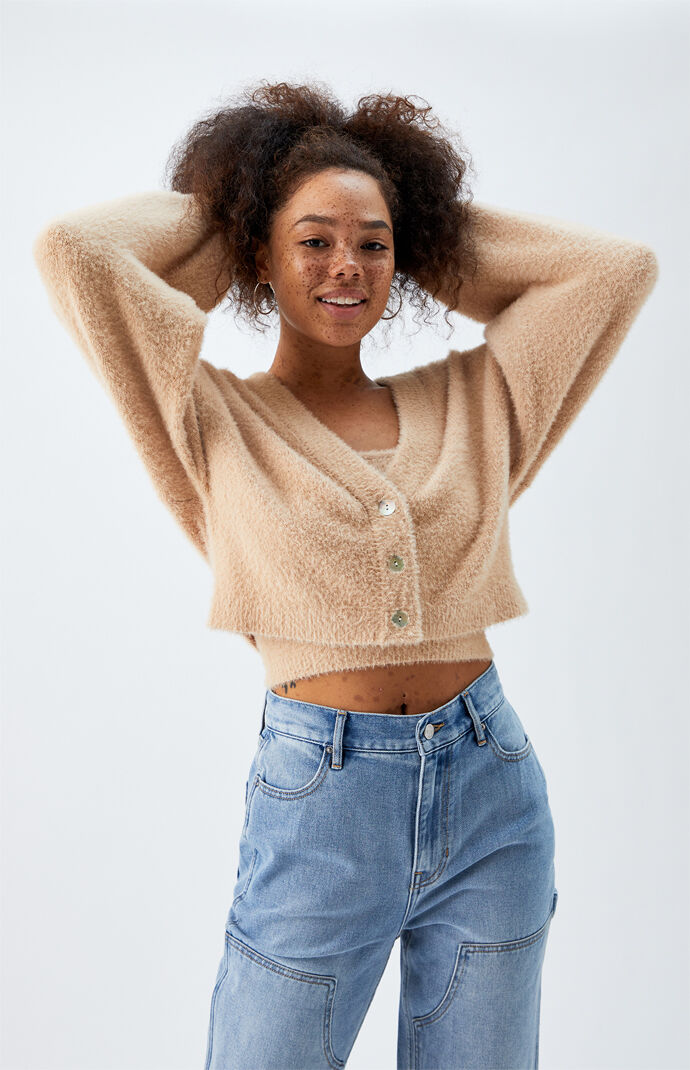 Fuzzy Cardigan