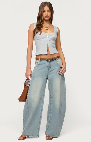 Ilara Low Rise Barel Jeans image number 5