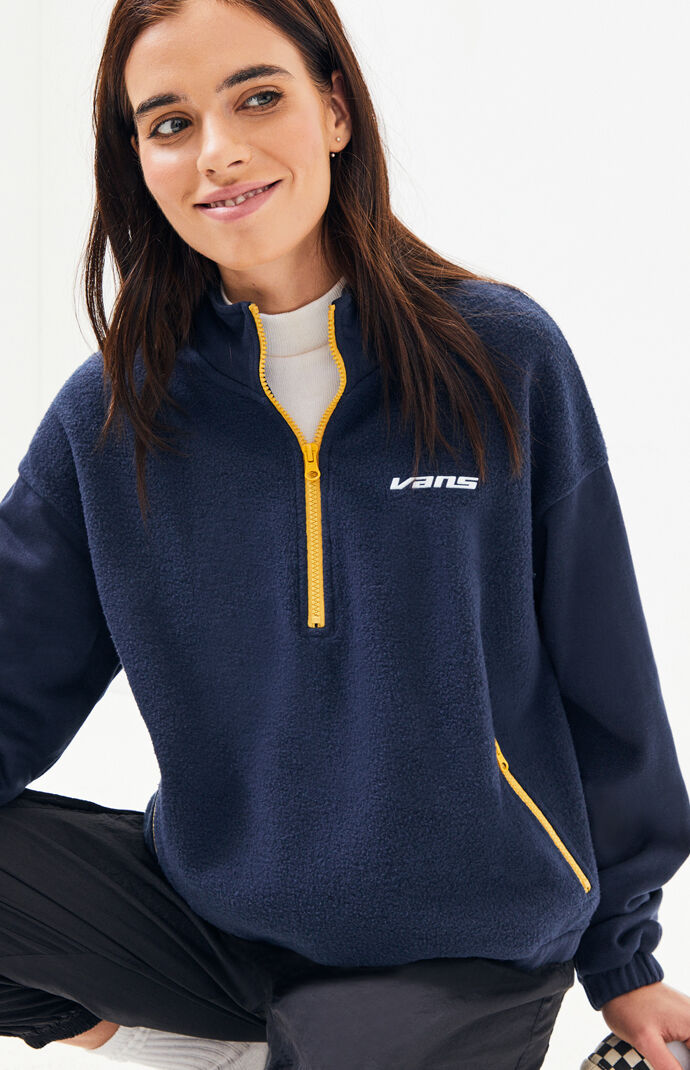 Vans mix up half zip sweatshirt sales