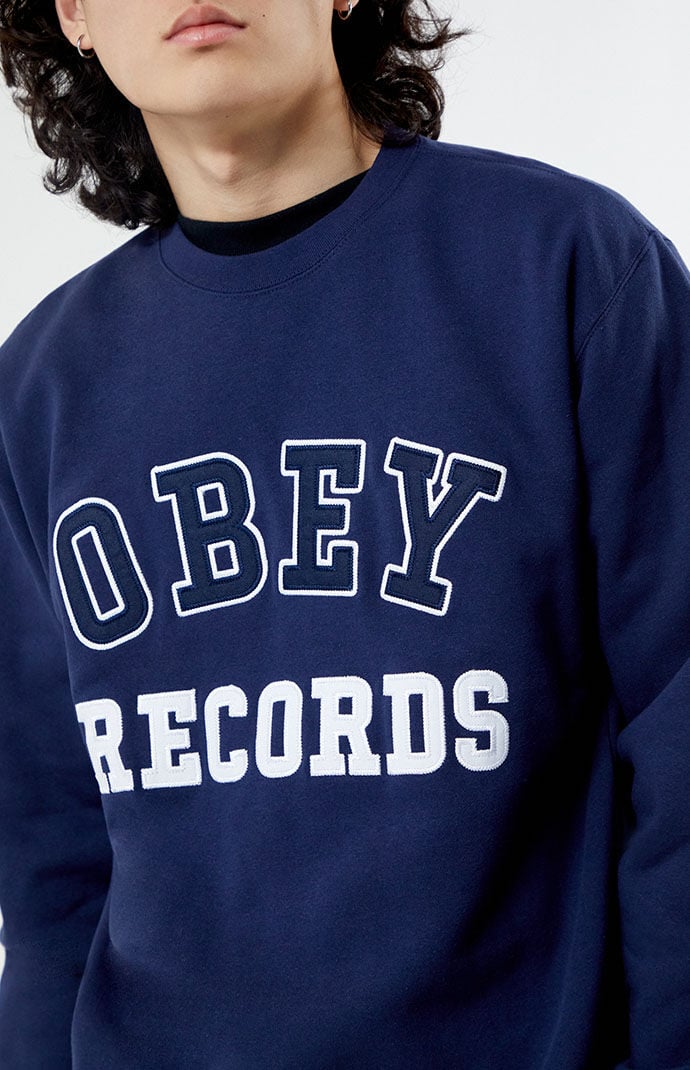 Obey records sweatshirt online