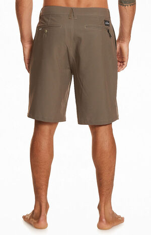 Eco Brown Ocean Union Amphibian Hybrid 20" Boardshorts image number 2