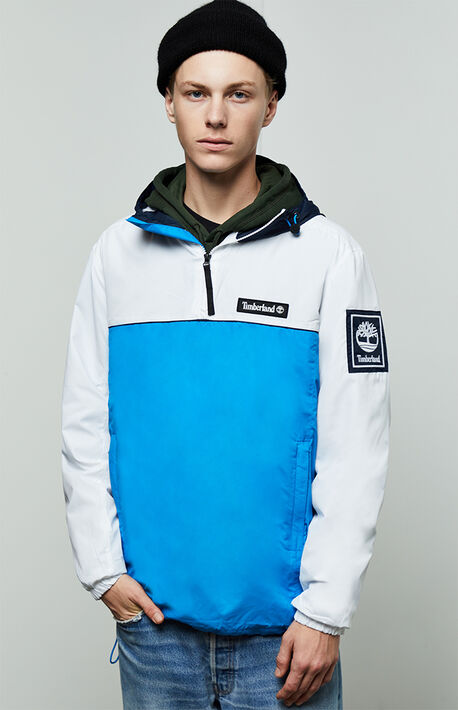 Hooded Quarter Zip Windbreaker